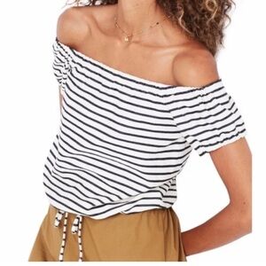 Striped Off-Shoulder Top